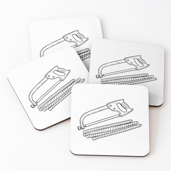 Item preview, Hacksaw beside trimmed rebars designed and sold by rasagamastore.