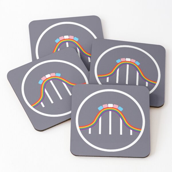 Item preview, Pride roller coaster (trans + rainbow) designed and sold by olivvybee.