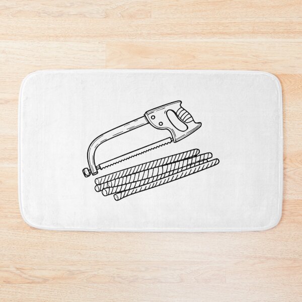 Item preview, Hacksaw beside trimmed rebars designed and sold by rasagamastore.