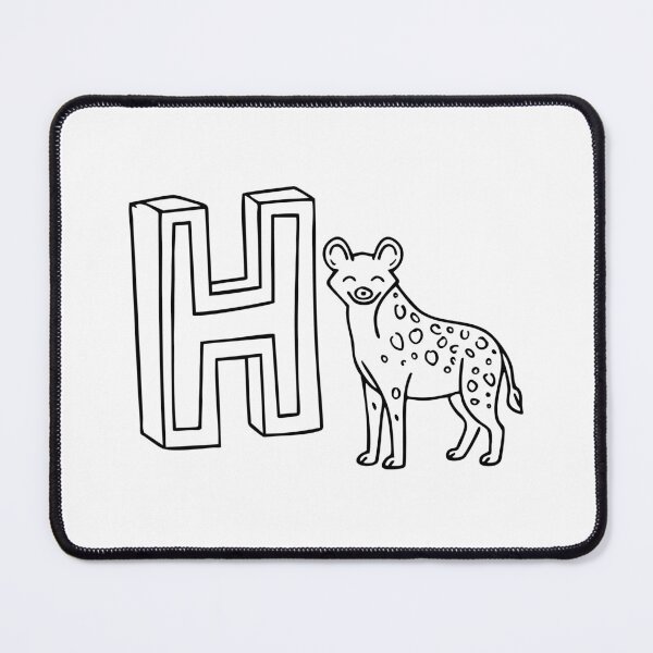 Item preview, Letter H beside Hyena designed and sold by rasagamastore.