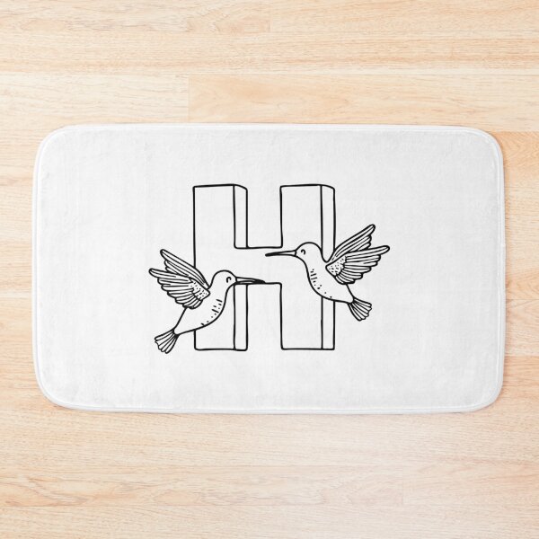Item preview, Letter H beside Hummingbird designed and sold by rasagamastore.