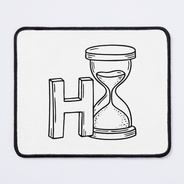 Item preview, Letter H beside Hourglass designed and sold by rasagamastore.