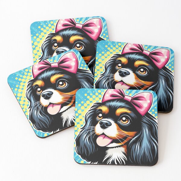 Item preview, King Charles Cavalier Pink Bow designed and sold by FunnehGacha.
