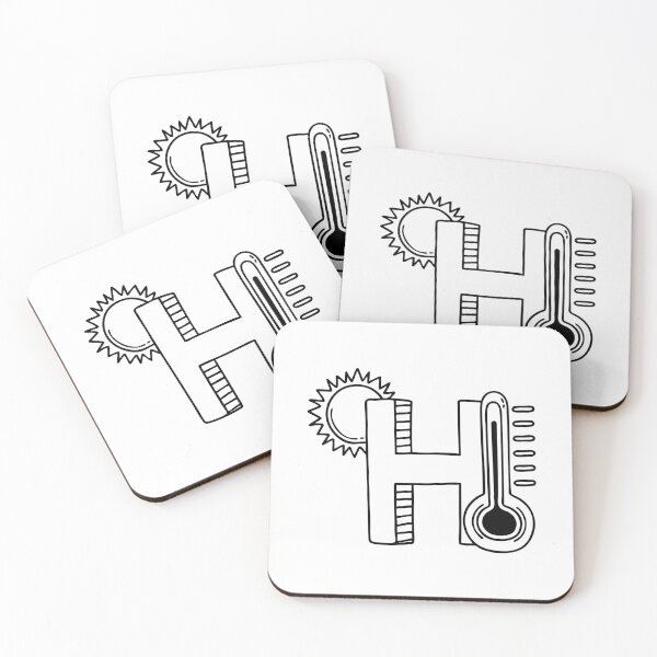 Item preview, Letter H beside Hot designed and sold by rasagamastore.