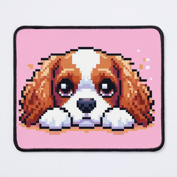 Item preview, Cute King Charles Cavalier Pixel Art designed and sold by FunnehGacha.