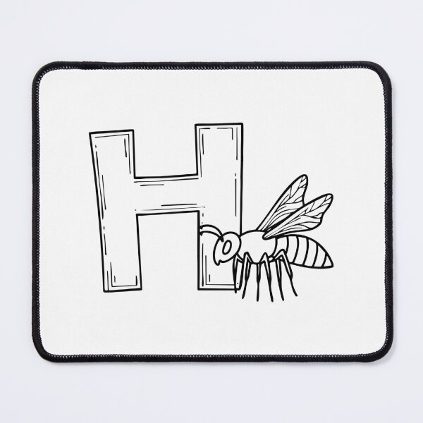 Item preview, Letter H beside Hornet designed and sold by rasagamastore.