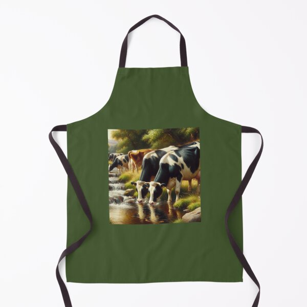 Item preview, "Serene Countryside: Cows at the Stream" designed and sold by mustardseed-410.