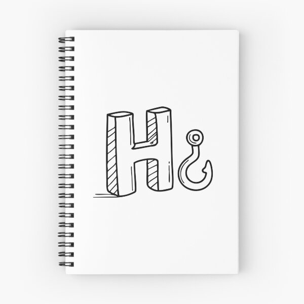 Item preview, Letter H beside Hook designed and sold by rasagamastore.