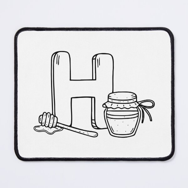 Item preview, Letter H beside Honey designed and sold by rasagamastore.