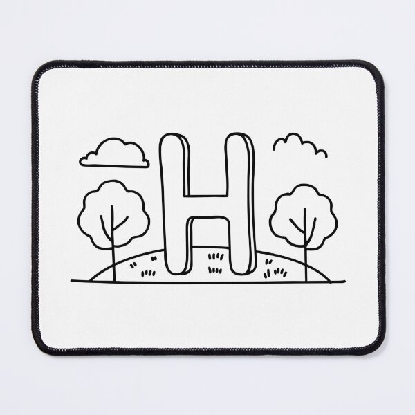 Item preview, Letter H beside Hill designed and sold by rasagamastore.
