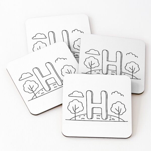 Item preview, Letter H beside Hill designed and sold by rasagamastore.