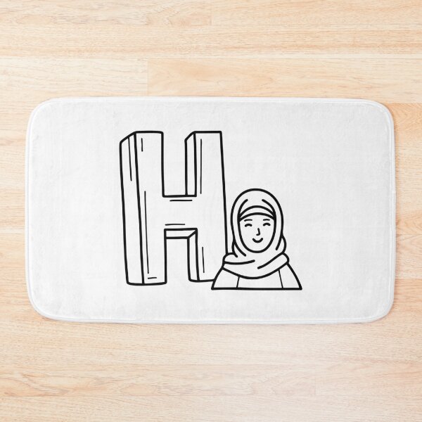 Item preview, Letter H beside Hijab designed and sold by rasagamastore.
