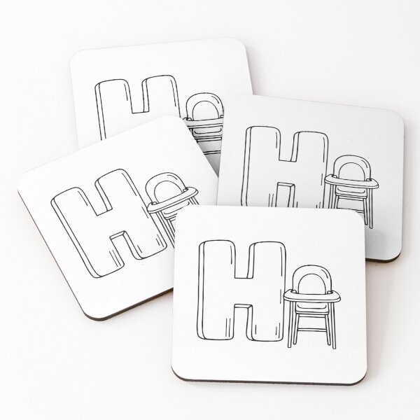 Item preview, Letter H beside Highchair designed and sold by rasagamastore.