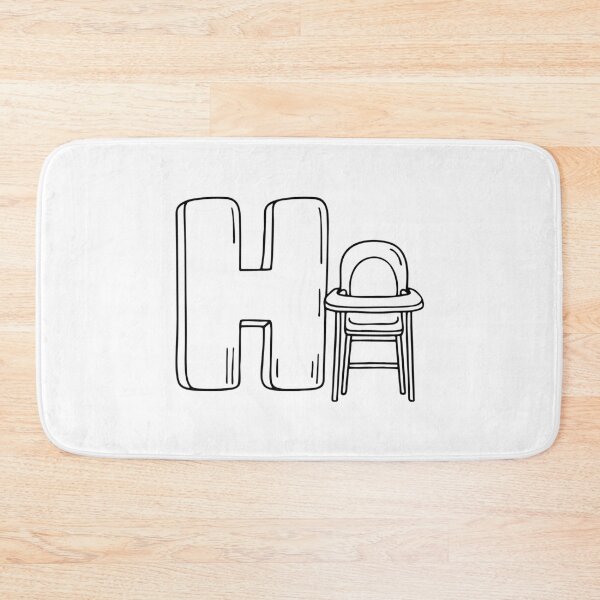 Item preview, Letter H beside Highchair designed and sold by rasagamastore.