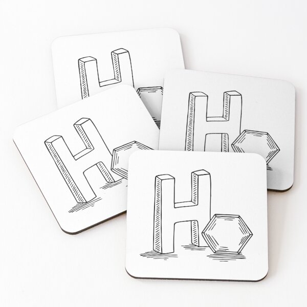 Item preview, Letter H beside Hexagon designed and sold by rasagamastore.