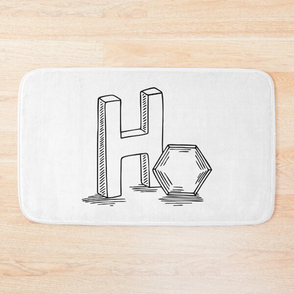 Item preview, Letter H beside Hexagon designed and sold by rasagamastore.
