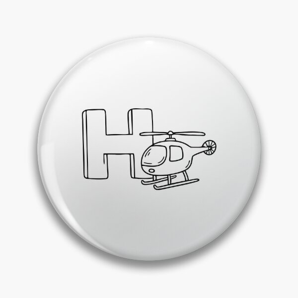 Item preview, Letter H beside Helicopter designed and sold by rasagamastore.