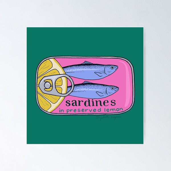 Item preview, Tin of Sardines in Preserved Lemon designed and sold by Elizabeth Weglein.
