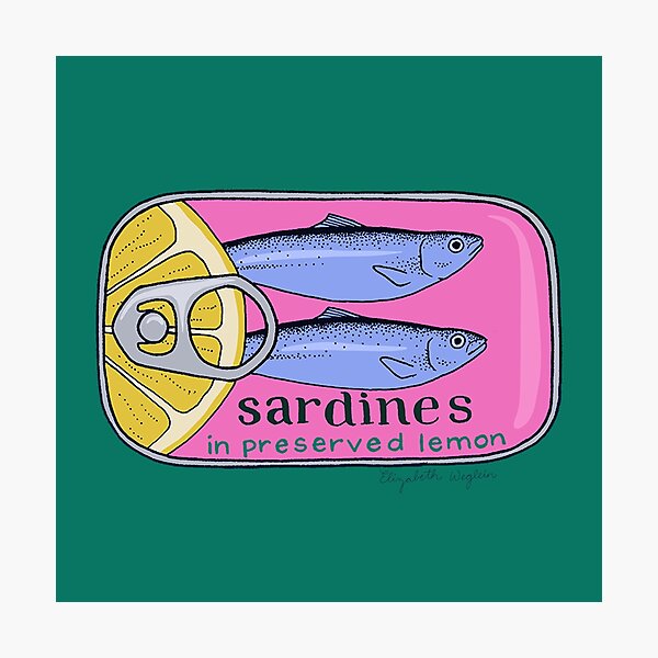 Item preview, Tin of Sardines in Preserved Lemon designed and sold by Elizabeth Weglein.