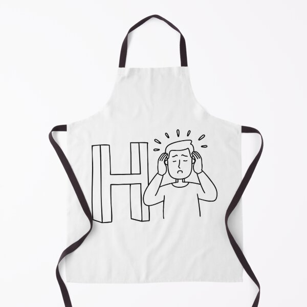 Item preview, Letter H beside Headache Man designed and sold by rasagamastore.