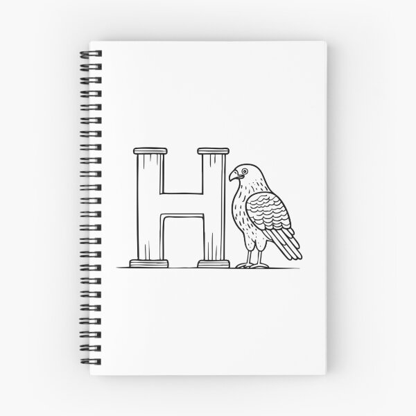 Item preview, Letter H beside Hawk designed and sold by rasagamastore.