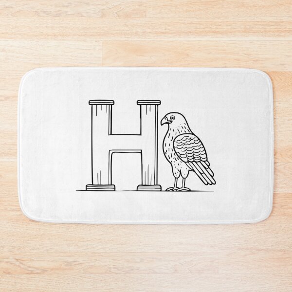 Item preview, Letter H beside Hawk designed and sold by rasagamastore.