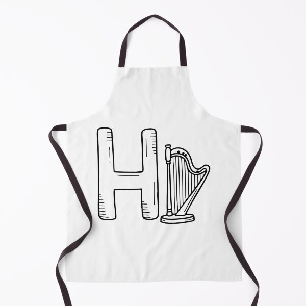 Item preview, Letter H beside Harp designed and sold by rasagamastore.