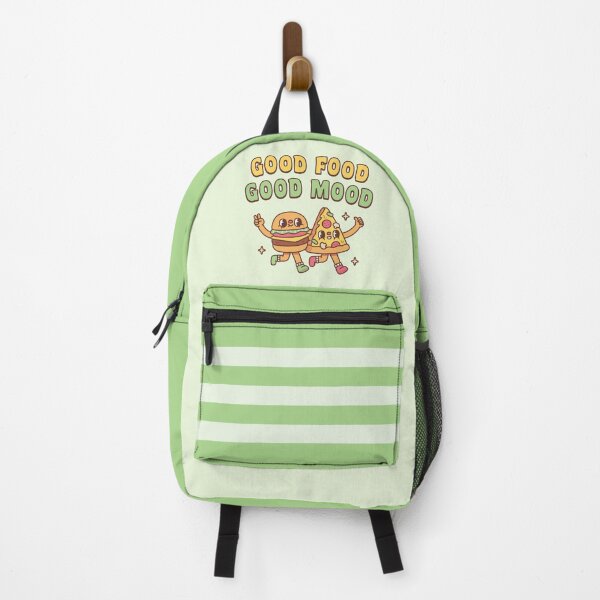 Item preview, Cute Burger And Pizza Good Food Good Mood Quote designed and sold by rustydoodle.