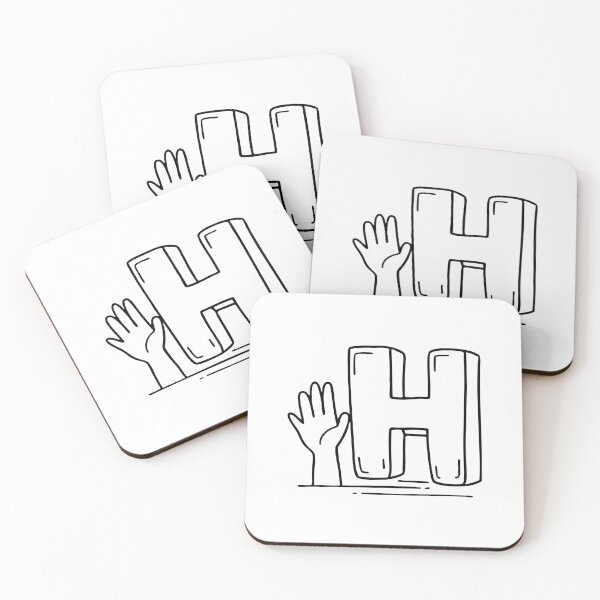 Item preview, Letter H beside Hand designed and sold by rasagamastore.