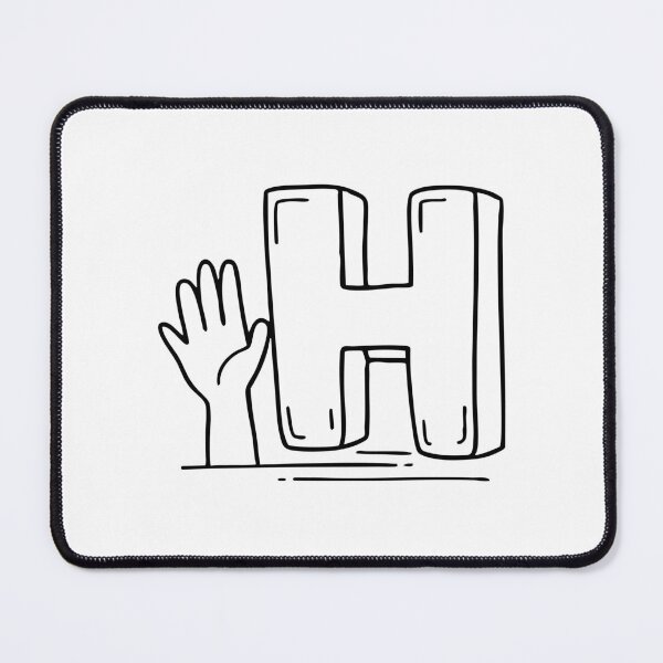 Item preview, Letter H beside Hand designed and sold by rasagamastore.