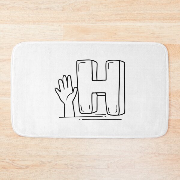 Item preview, Letter H beside Hand designed and sold by rasagamastore.