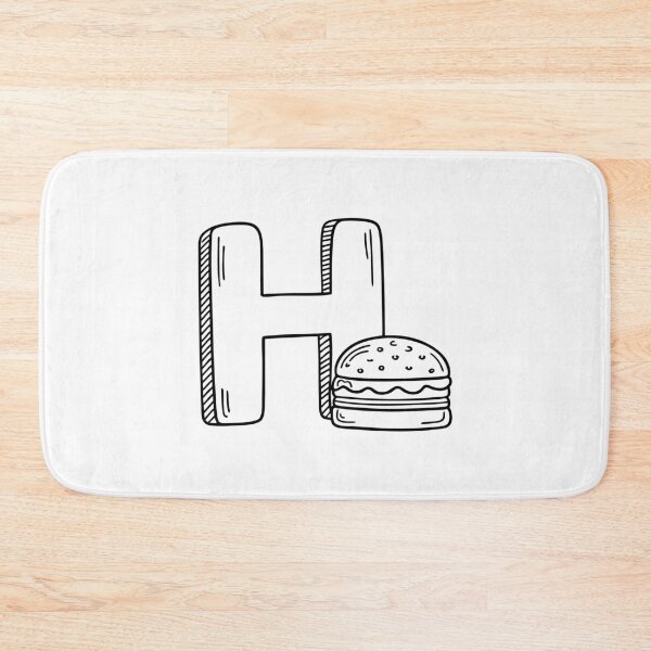 Item preview, Letter H beside Hamburger designed and sold by rasagamastore.