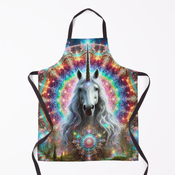 Item preview, Sacred Geometry Unicorn: Fractal Mandala of Light designed and sold by Fantasy Horseys.