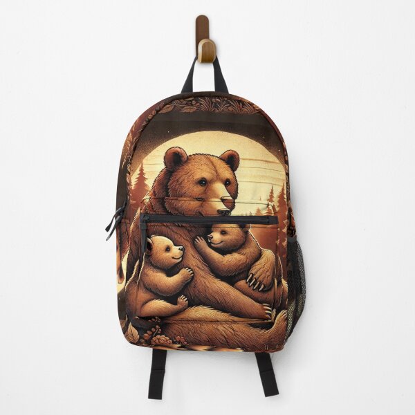 Item preview, Mother Bear and Cubs - Cozy Woodland Family Art designed and sold by Desireehaz.