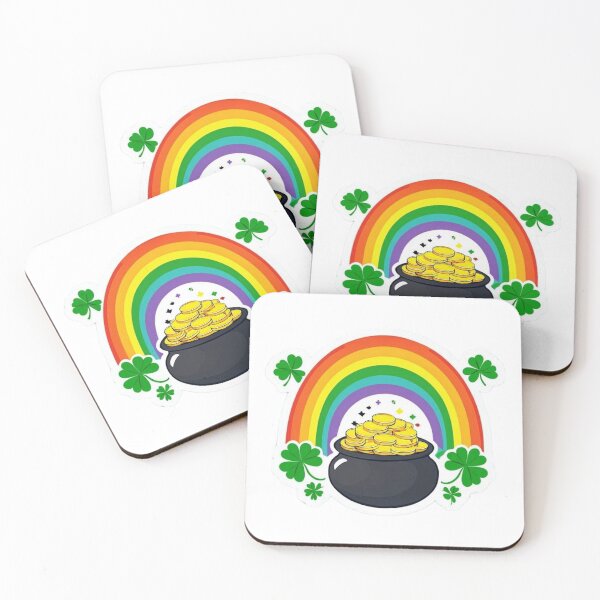 Item preview, Cartoon Rainbow with Pot of Gold  Premium Cool Trendy Best Gift designed and sold by Imaginarium of Chaos falcon88 .