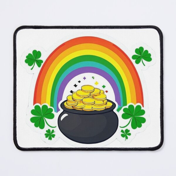 Item preview, Cartoon Rainbow with Pot of Gold Premium Cool Trendy Best Gift designed and sold by Imaginarium of Chaos falcon88 .