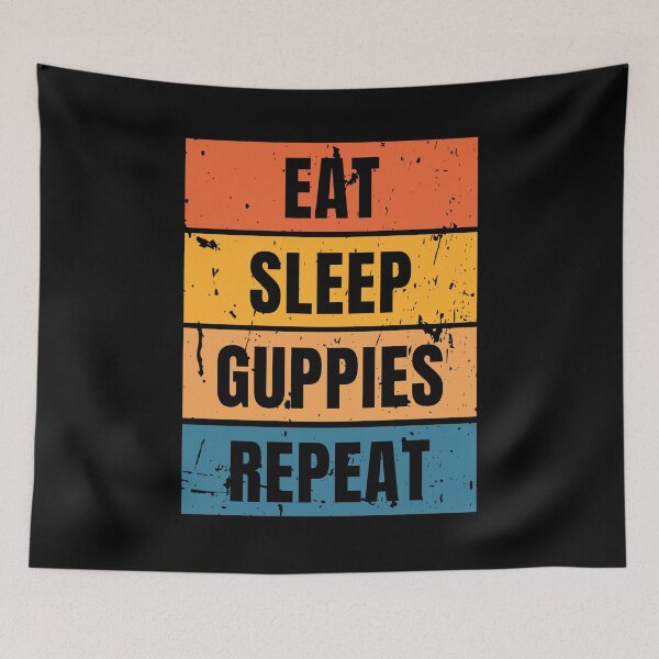 Item preview, Eat Sleep Guppies Repeat - Funny Guppy Lover designed and sold by FarmOfCuties.