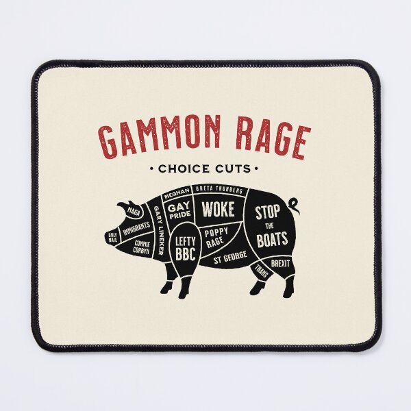 Item preview, Gammon Rage Choice Cuts designed and sold by Eat the Rich.
