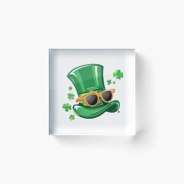 Item preview, Funny Leprechaun Hat with Sunglasses  Premium Cool Trendy Best Gift designed and sold by Imaginarium of Chaos falcon88 .