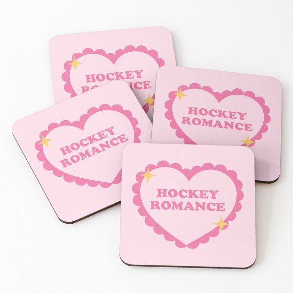 Artikelvorschau, hockey romance pink heart entworfen und verkauft von catdiasart.