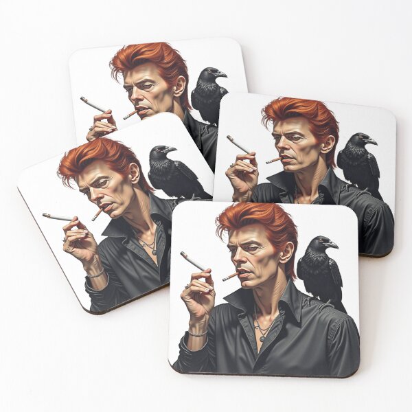Item preview, David Bowie Smoking Portrait - Iconic Rock Legend Art designed and sold by TaliaShin.