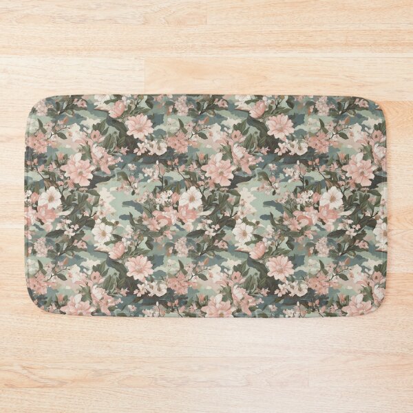 Item preview, Pastel camouflage spring blossoms and florals pattern designed and sold by Designbes.