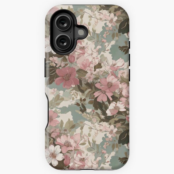 Vista previa del artículo con la obra «Estampado de camuflaje con flores de primavera y flores en tonos pastel», diseñado y vendido por Designbes.