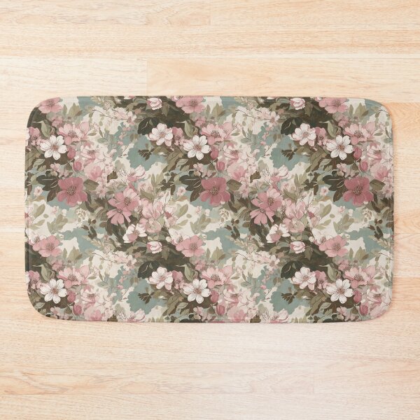 Item preview, Pastel floral and spring blossoms camouflage pattern designed and sold by Designbes.