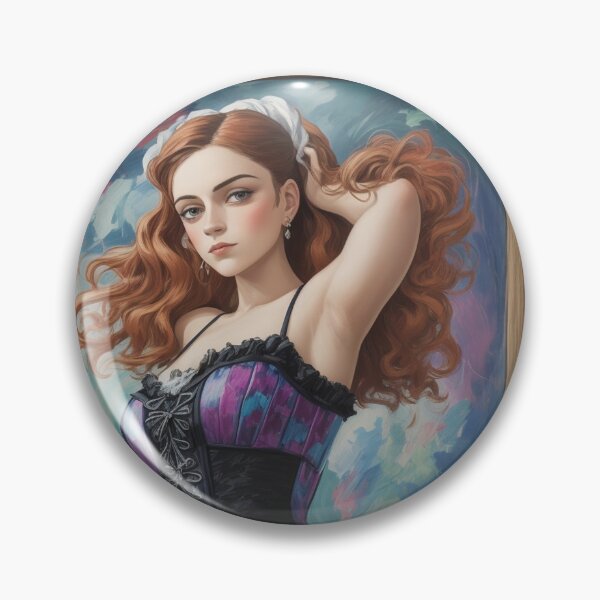 Artikelvorschau, Schöne expressionistische Darstellung eines Gothic Lolita Mädchen lebendige Farben ziemlich entworfen und verkauft von Vintage Designs +.