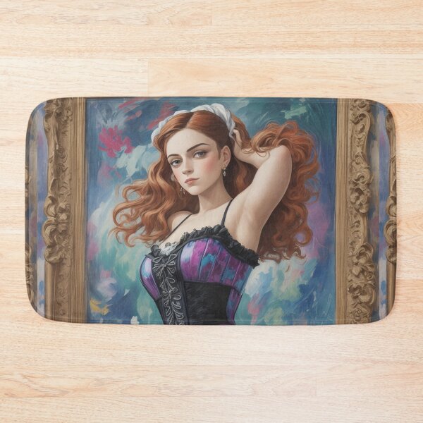 Item preview, Beautiful Expressionistic illustration of a Gothic Lolita girl vibrant colors pretty designed and sold by Vintage Designs +.