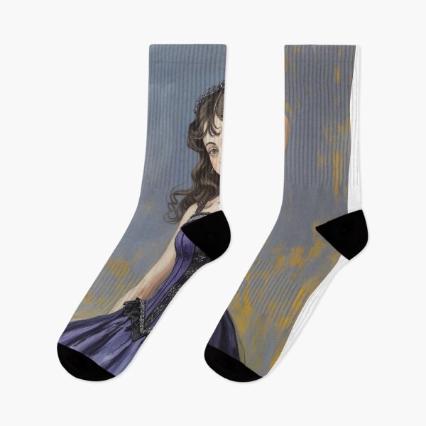 Item preview,  Beautiful Expressionistic illustration of a Gothic Lolita girl vibrant colors pretty designed and sold by Vintage Designs +.