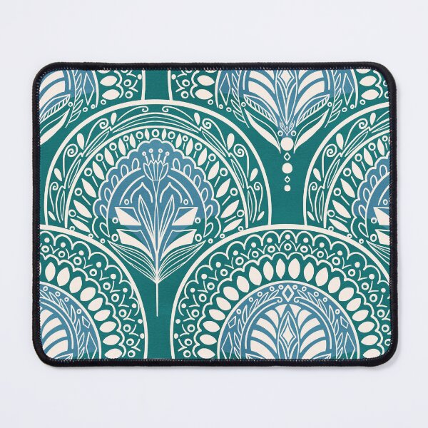 Item preview, Boho Doodle Mermaid Scales - Verdigris designed and sold by Tangerine-Tane.