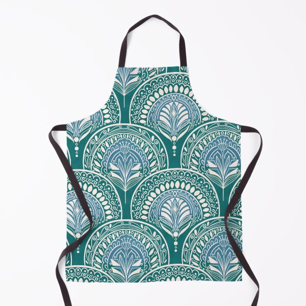 Item preview, Boho Doodle Mermaid Scales - Verdigris designed and sold by Tangerine-Tane.