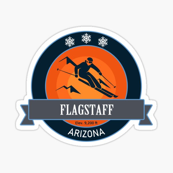 Item preview, Flagstaff Arizona Skiing Badge designed and sold by Wanderful-roads.